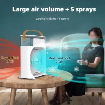 Original Mini Portable Air Conditioner Fan, 5 in 1 Evaporative Mini Air Conditioner Fan