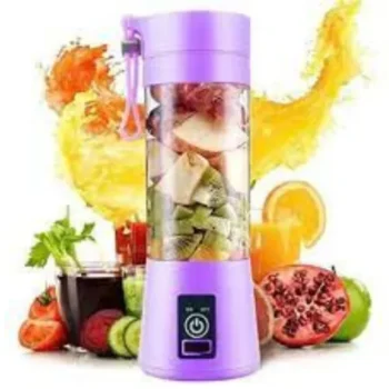 USB Rechargeable Juicer Blender 6 Blades Electric Blender Mini Portable Personal Size Juicer Cup USB Rechargeable Mixer 380ml